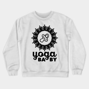 Yoga baby (black) Crewneck Sweatshirt